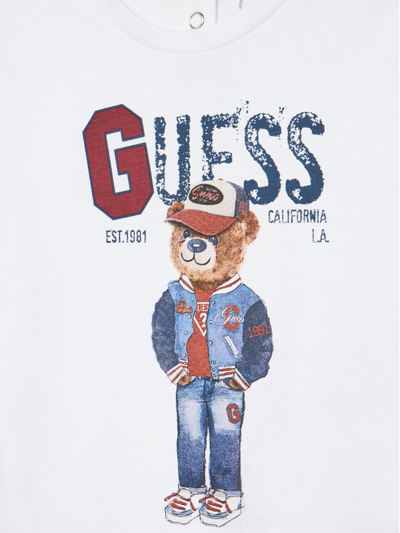 Guess Guess Camiseta N5YI22 K8HM4 Blanco Regular Fit