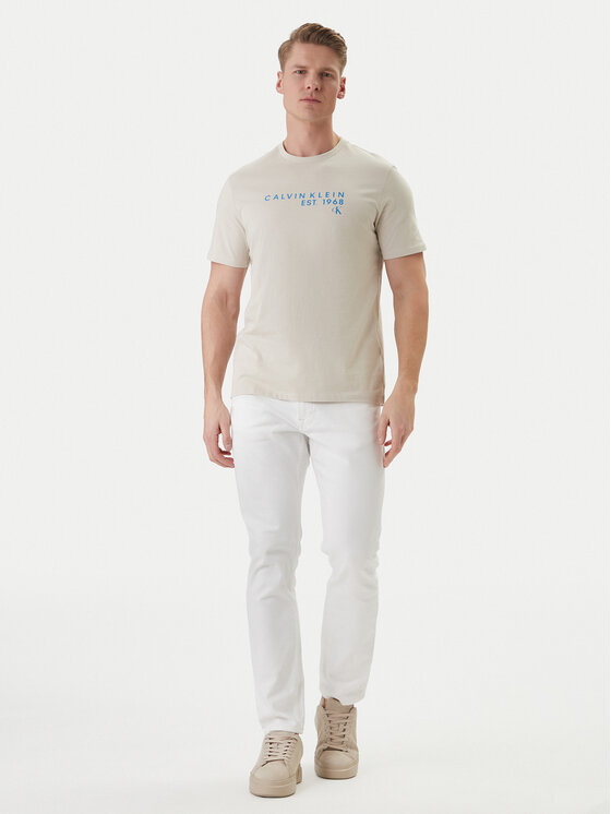 Calvin Klein Jeans Calvin Klein Jeans Camiseta LV04RF800G Beis Classic Fit