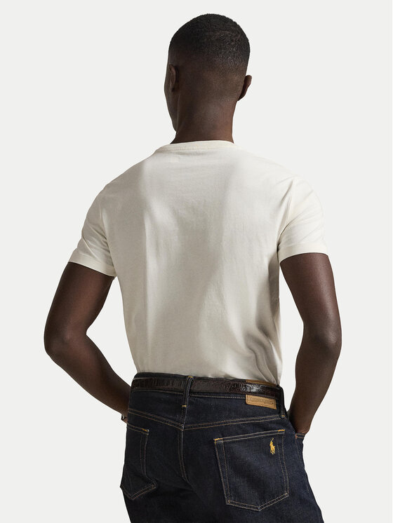 Polo Ralph Lauren Polo Ralph Lauren Camiseta 710671438524 Écru Slim Fit