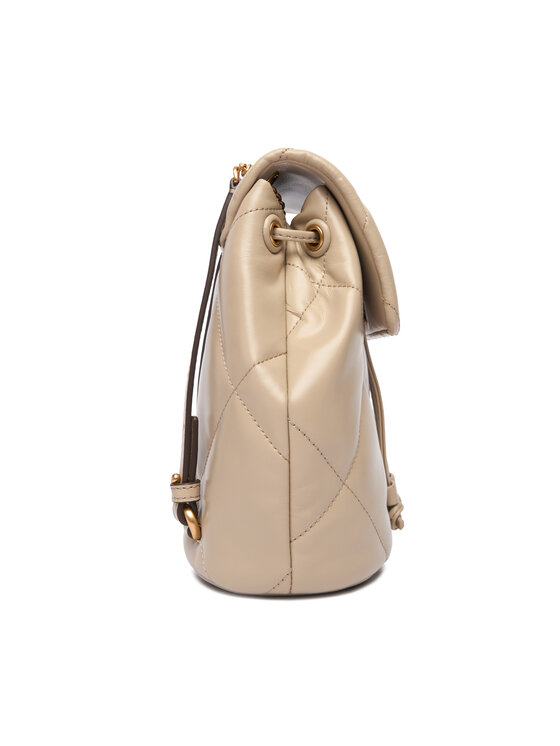 Tory Burch Рюкзак Tory Burch Kira Diamond Quilt Small Bacpack 170485 Кремовий