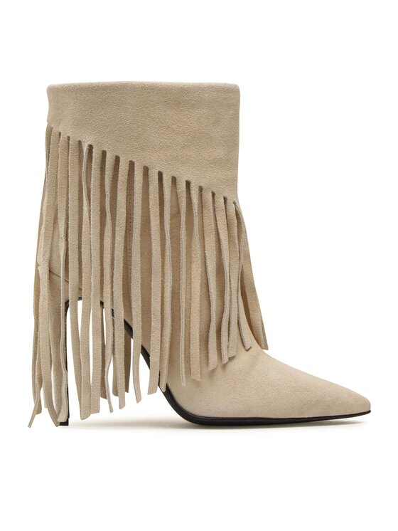 PINKO Kovbojské topánky PINKO Olympe Tronchetto PE 23 BLKS1 100573 A0N8 Béžová