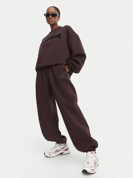 Reebok Reebok Sportinės kelnės Iza RK25687CCW Tamsiai ruda Regular Fit