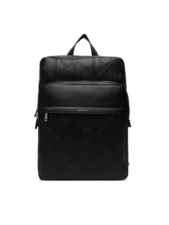 Calvin Klein Geantă crossover Calvin Klein Emblem Aop Emboss Slim Square Bp LV04D3328G Negru