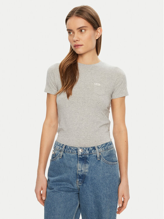 Guess Jeans Guess Jeans Футболка W5RI52 J1314 Сірий Regular Fit