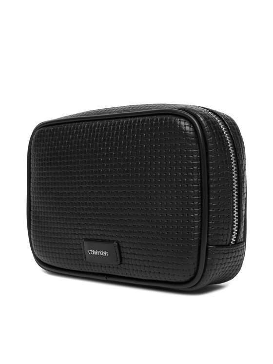 Calvin Klein Brašna Calvin Klein Embossed Woven Zip Pouch LV04D1111G Černá