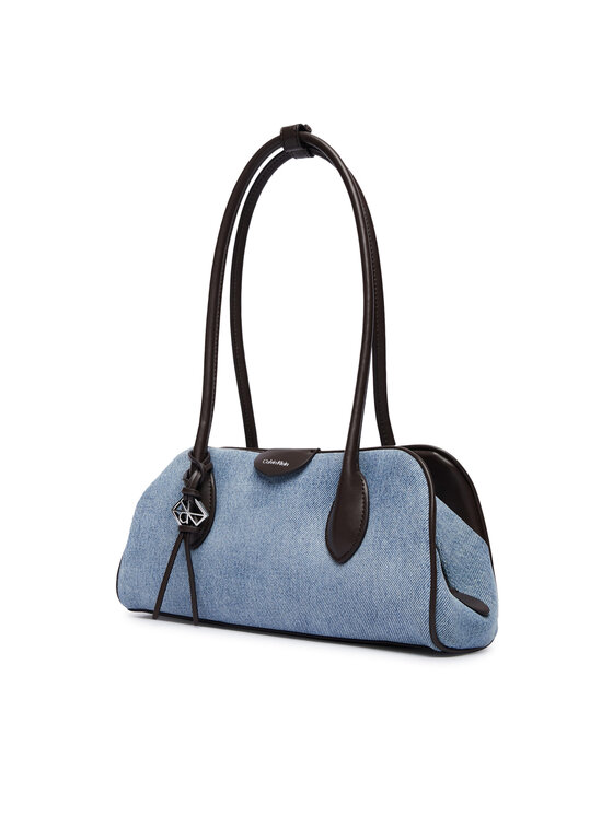 Calvin Klein Torebka Calvin Klein Emblem Trio Denim Shoulder Bag LV04F3830G Niebieski