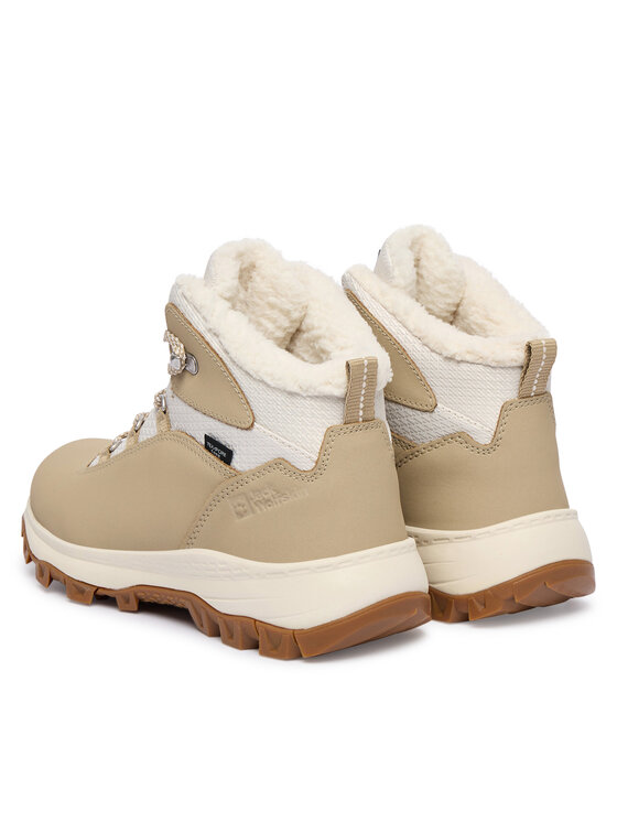 Jack Wolfskin Trekingová obuv Jack Wolfskin Everquest Texapore Mid 4053581 Béžová