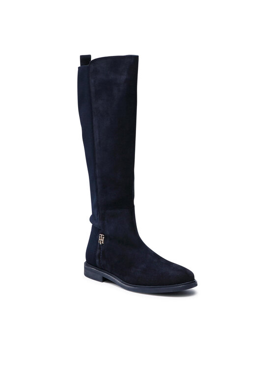 Tommy Hilfiger Μπότες Ιππασίας Tommy Hilfiger Th Essentials Longboot FW0FW05992 Σκούρο μπλε