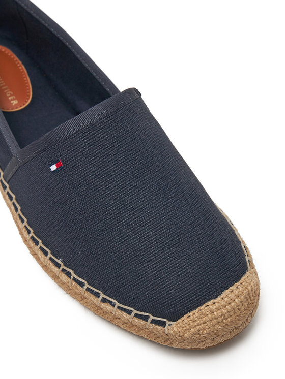 Tommy Hilfiger Espadrilles Tommy Hilfiger Flag Canvas Espadrille FW0FW08541 Tumši zils