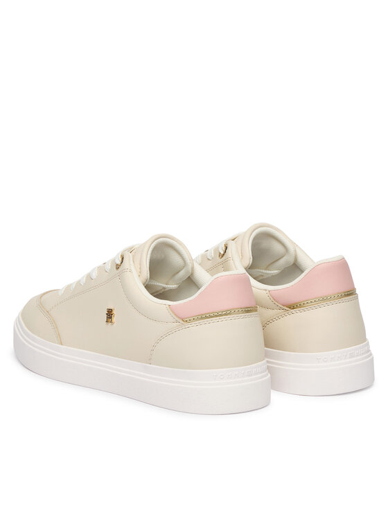 Tommy Hilfiger Superge Tommy Hilfiger Th Chic Cupsole FW0FW09106 Écru