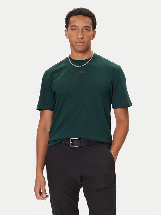 HUGO HUGO Camiseta Dapolino 50488330 Verde Relaxed Fit