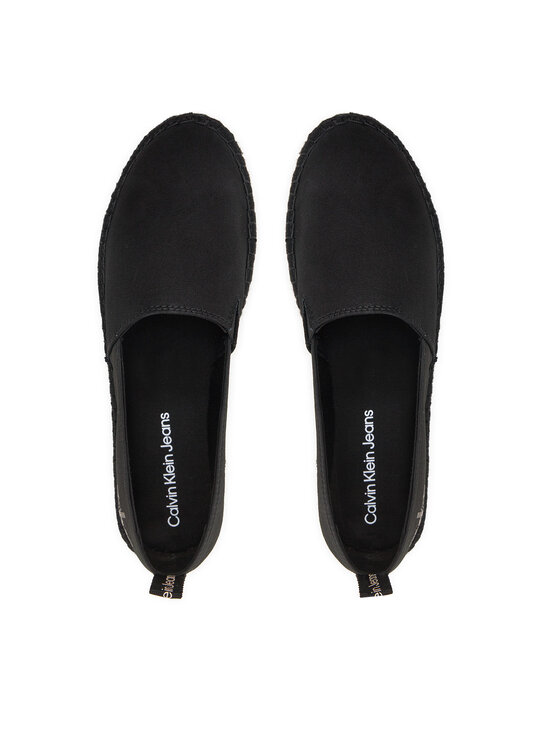 Calvin Klein Jeans Espadrilky Calvin Klein Jeans Platform Espadrille Mix Ml Mtl YW0YW01622 Čierna