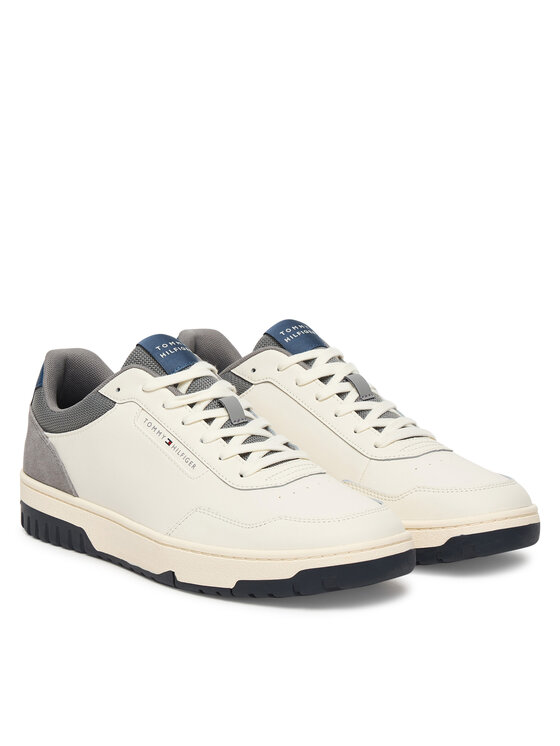 Tommy Hilfiger Sneakers Tommy Hilfiger Th Basket Core Lite Lth/Suede FM0FM05714 Alb
