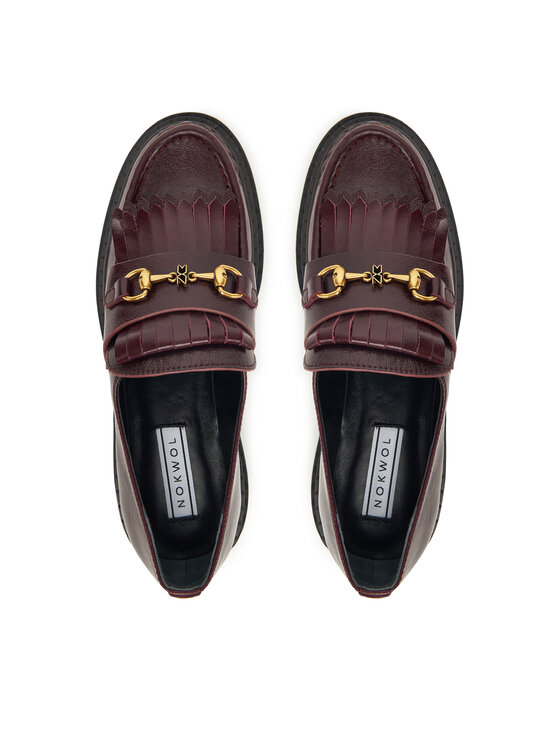 Nokwol Loafersy Nokwol Perry Bordó