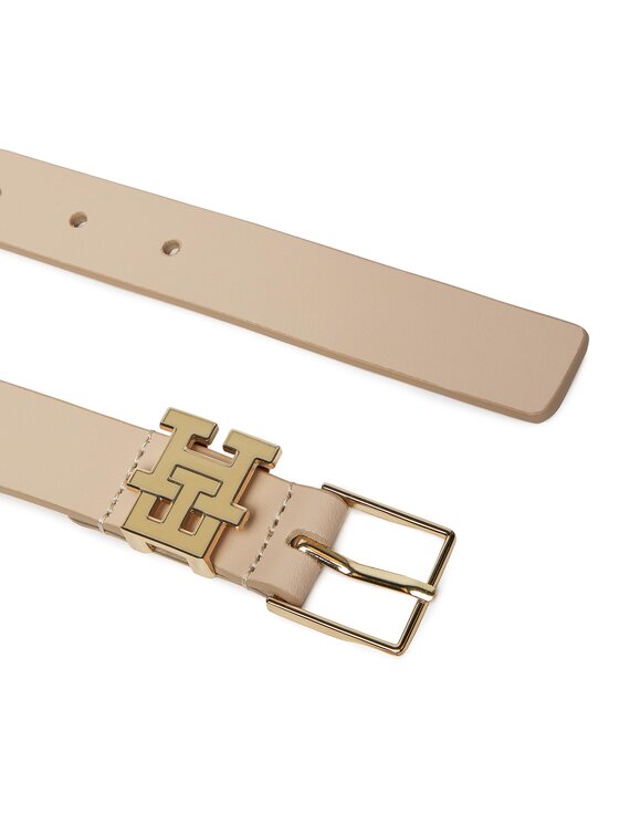 Tommy Hilfiger Дамски колан Tommy Hilfiger Th Monogram 2.5 AW0AW15763 Бял