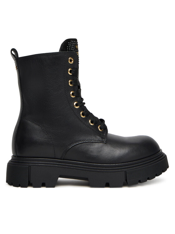 Elisabetta Franchi Черевики туристичні Elisabetta Franchi Lace-Up Bootie F4A5-E0411-1251 D Чорний