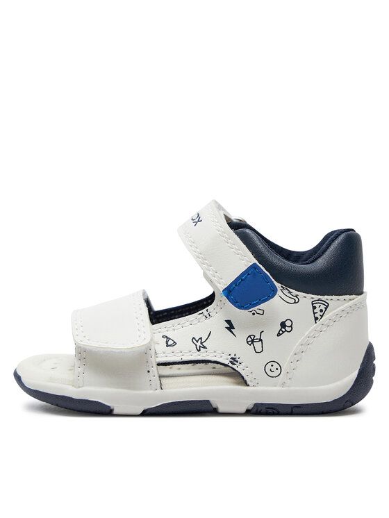 Geox Sandale Geox B Sandal Tapuz Boy B450XB 000BC C0293 Alb