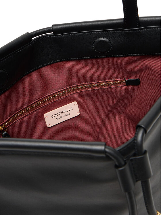 Coccinelle Ročna torba Coccinelle Bag Smoth L E1 T1F 11 01 01 Črna