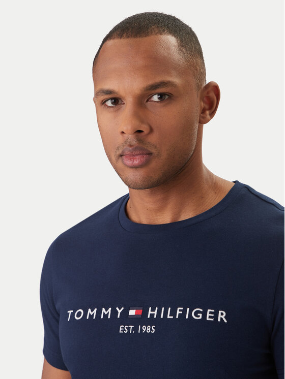 Tommy Hilfiger Tommy Hilfiger T-shirt Logo MW0MW11797 Blu scuro Slim Fit