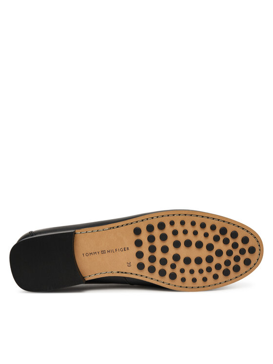 Tommy Hilfiger Lords Tommy Hilfiger Th Chain Leather Loafer FW0FW08956 Negru