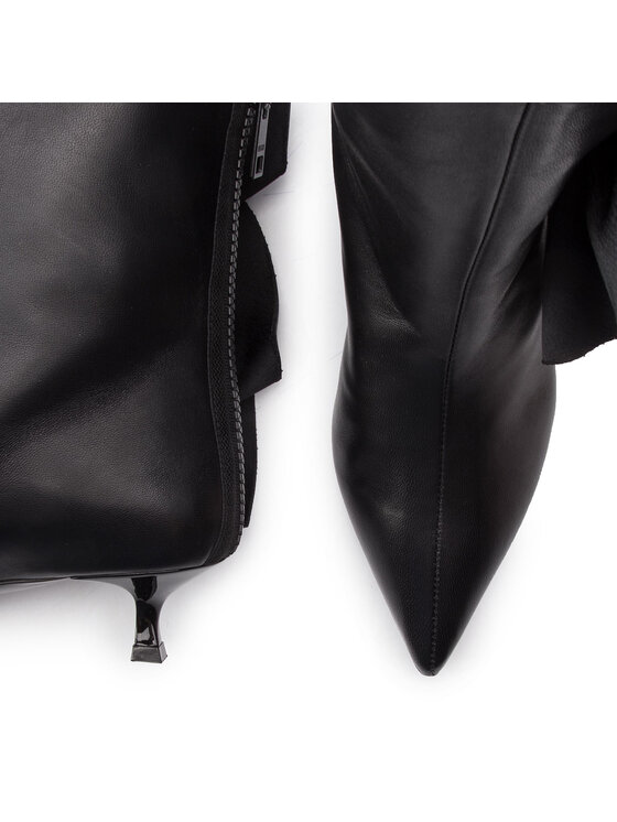 MSGM Боти MSGM Ruches Twiggy Boot 2642MDS838 855 99 Черен