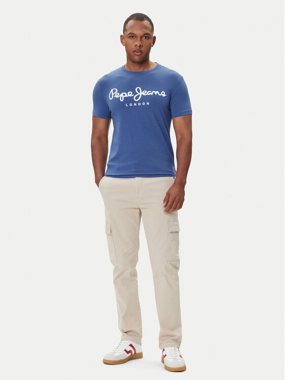 Pepe Jeans Pepe Jeans Camiseta Original Stretch N PM5010132 Azul marino Regular Fit
