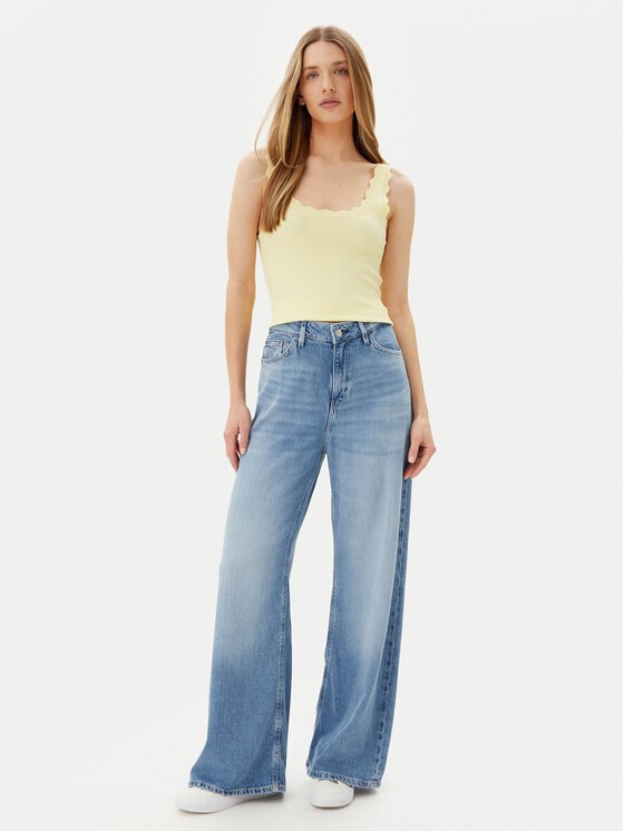 JDY JDY Top Nanna 15290585 Giallo Slim Fit