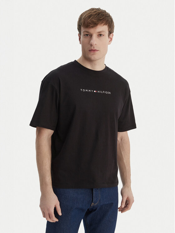 Tommy Hilfiger Tommy Hilfiger Camiseta UM0UM03643 Negro Regular Fit