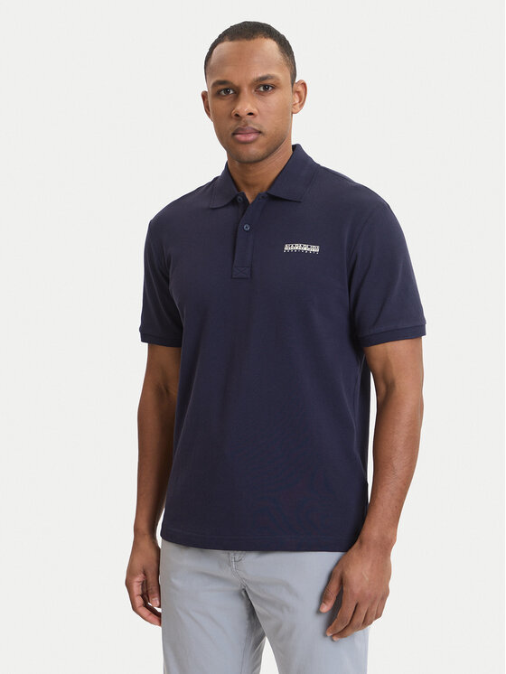 Napapijri Napapijri Polo E-Small Box NP0A88TQ Azul marino Relaxed Fit