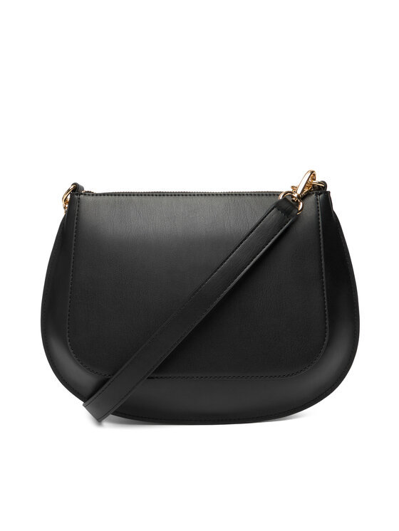 Tommy Hilfiger Дамска чанта Tommy Hilfiger Th Glam Conv Med Crossover AW0AW18143 Черен