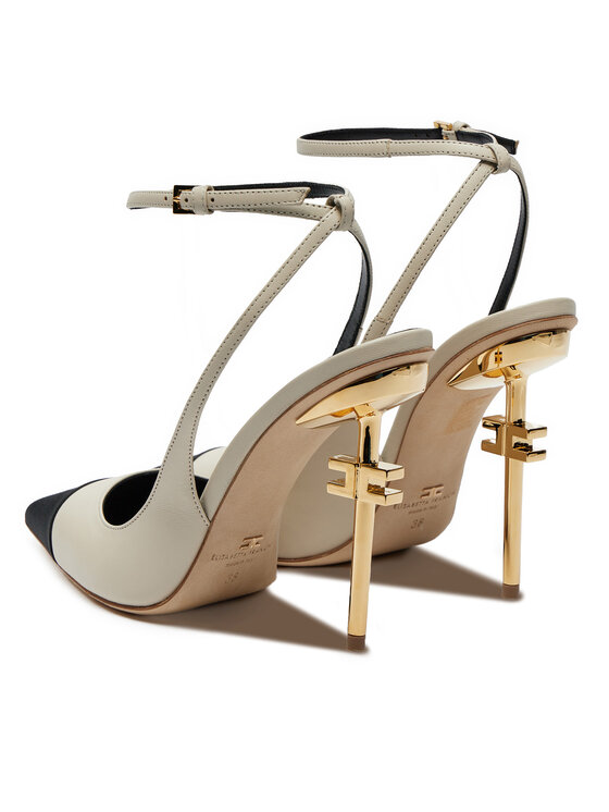 Elisabetta Franchi Туфлі на шпильці Elisabetta Franchi SA-25B-46E2-V570 Écru
