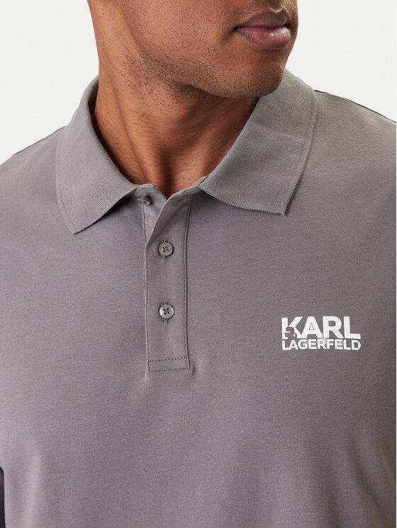 KARL LAGERFELD KARL LAGERFELD Polo 745780 561235 Gris Regular Fit