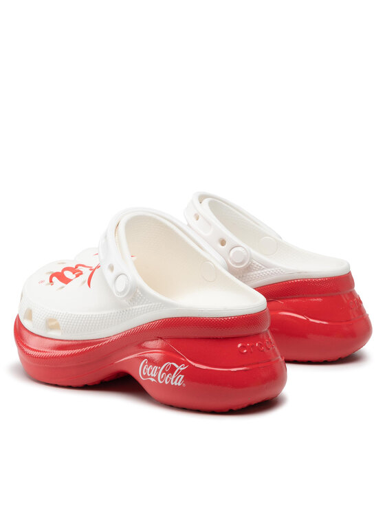 Crocs Şlapi Crocs Coca-Cola X Crocs Classic Bae Clog 207234 Alb