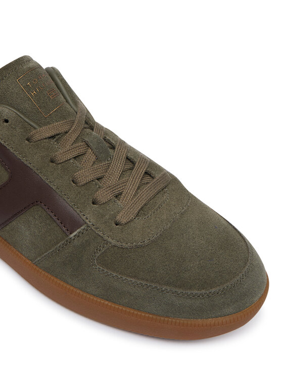 Tommy Hilfiger Sneakersy Tommy Hilfiger Th Tribeca Sneaker Suede FM0FM06069 Zielony ciemny