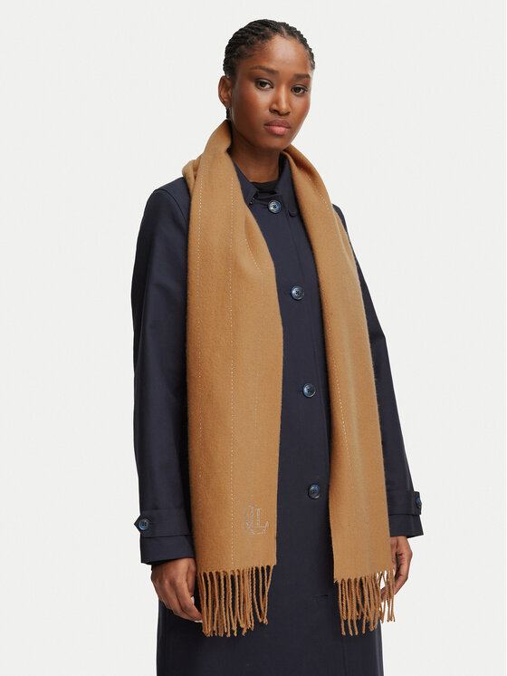 LAUREN RALPH LAUREN Szalik LAUREN RALPH LAUREN 454P04453004 Brązowy jasny