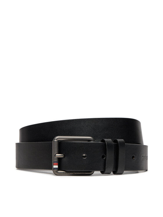 Tommy Hilfiger Мъжки колан Tommy Hilfiger AM0AM12551 Черен