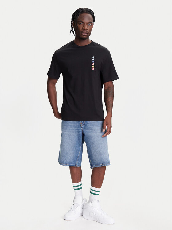 United Colors Of Benetton United Colors Of Benetton T-Shirt 3BL0U10A1 Μαύρο Oversize