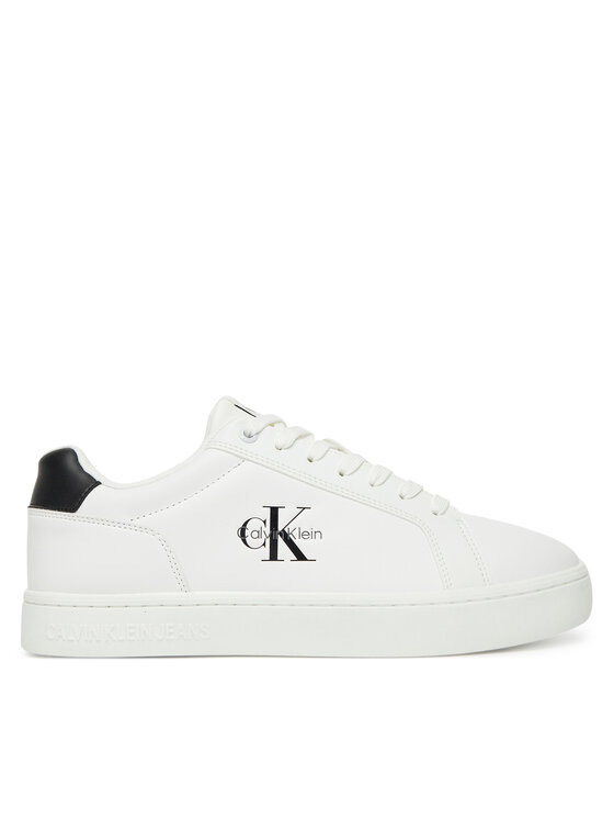 Calvin Klein Jeans Snīkeri Calvin Klein Jeans Classic Cupsole Mono Lth YM0YM01369 Balts