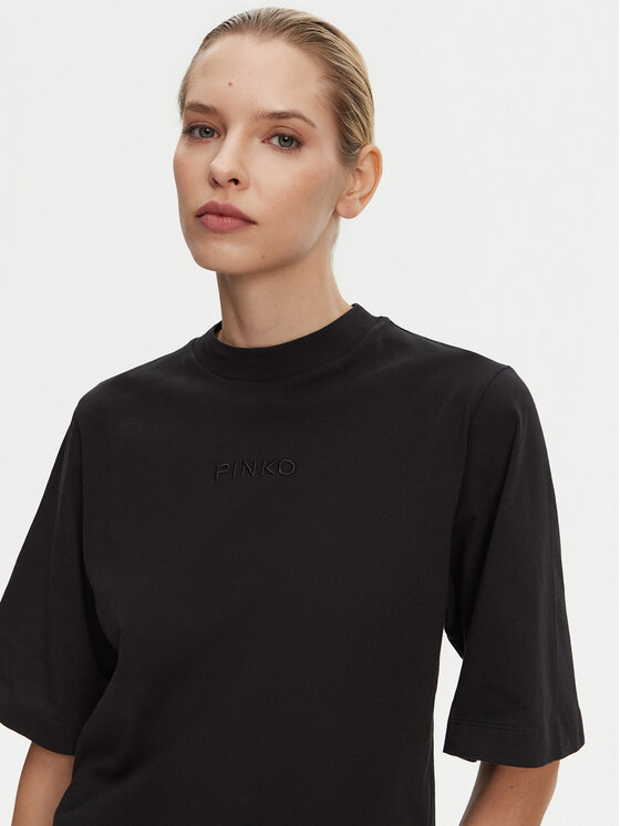 PINKO PINKO T-Shirt Niamey 104604 A2F8 Μαύρο Regular Fit