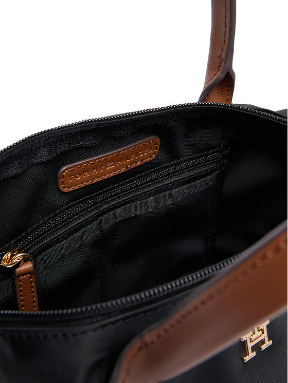 Tommy Hilfiger Τσάντα Tommy Hilfiger Popette Mini Tote AW0AW17709 Μαύρο