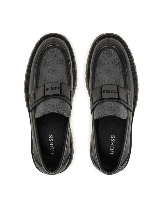 Guess Loafersy Guess FMFZIA LEL14 Czarny