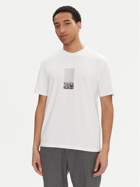 Jack & Jones Jack & Jones Majica Pacer Photo 12273775 Bela Relaxed Fit