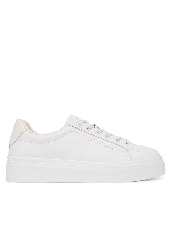 Tommy Hilfiger Laisvalaikio batai Tommy Hilfiger Chic Cupsole FW0FW09107 Balta