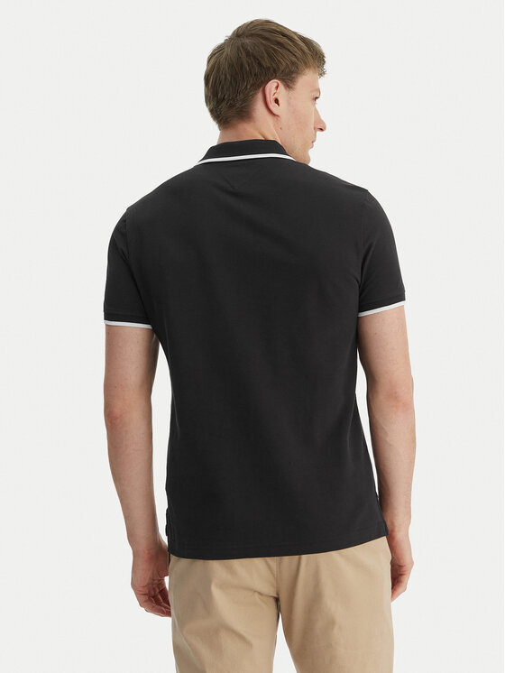 Tommy Hilfiger Tommy Hilfiger Polo Pique MW0MW42748 Negro Regular Fit