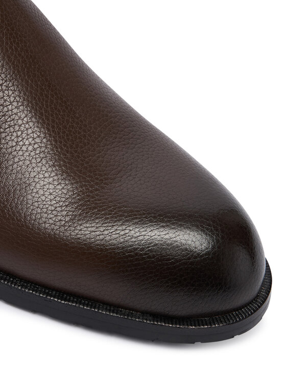 BOSS Kotníková obuv s elastickým prvkem BOSS Tayil-L 50552541 Hnědá