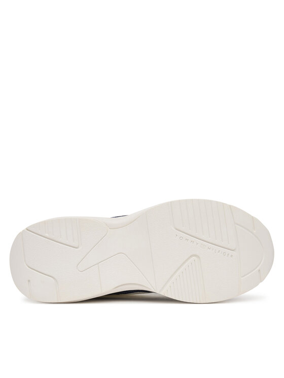 Tommy Hilfiger Snīkeri Tommy Hilfiger Modern Runner Shiny Leather FW0FW09413 Tumši zils