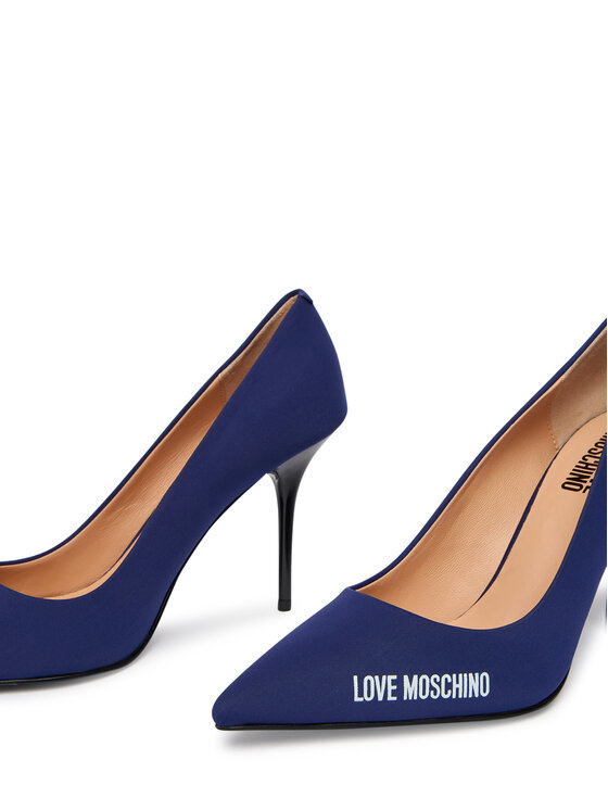 LOVE MOSCHINO Pantofi cu toc subțire LOVE MOSCHINO JA10299G1OIM0750 Albastru