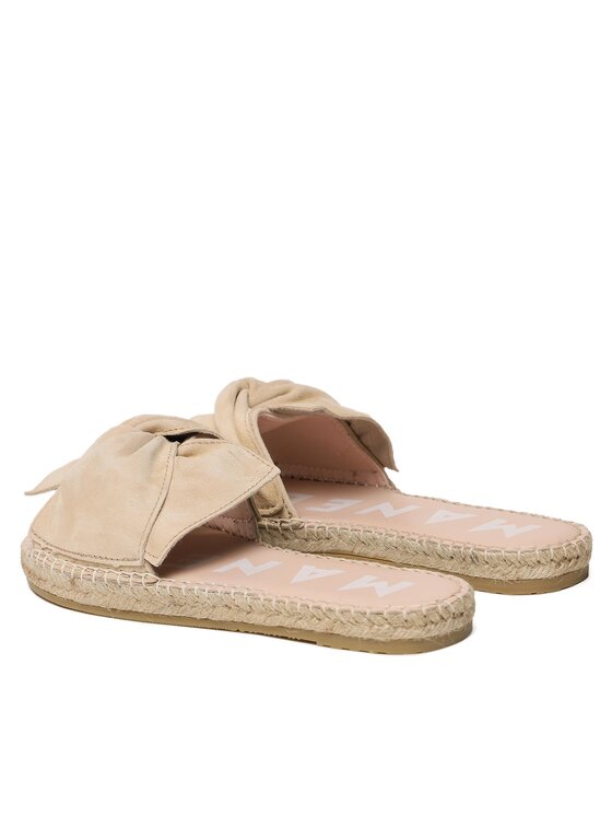 Manebi Еспадрильї Manebi Sandals With Knot M 1.1 JK Бежевий