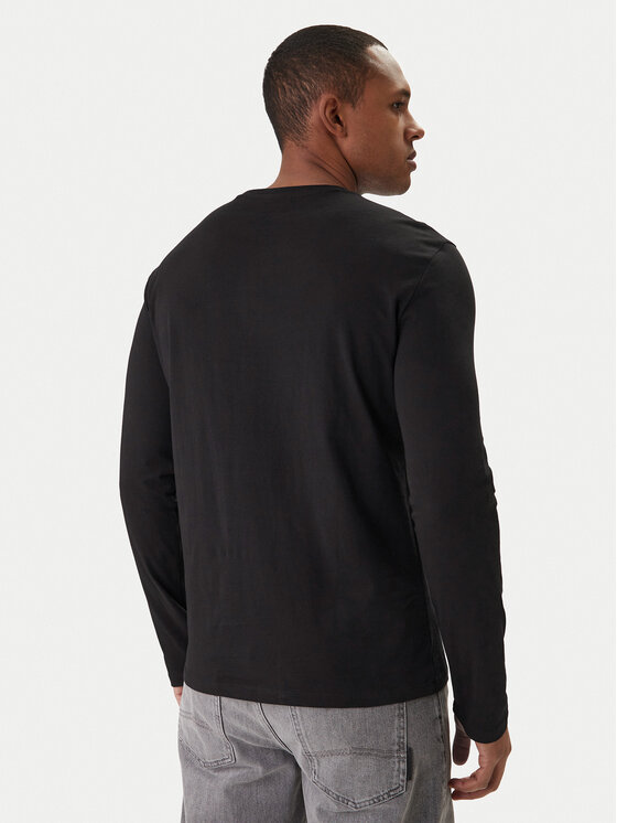 Armani Exchange Armani Exchange Majica z dolgimi rokavi XM002684 AF10356 UC001 Črna Regular Fit