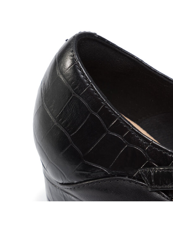 Clarks Poltopánky Clarks Kaylin Alba 261456924 Čierna